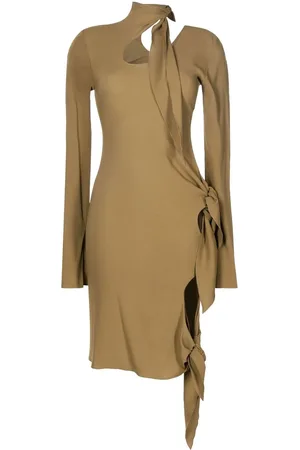 PETAR PETROV Cut-out details tied dress