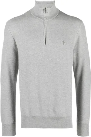 Ralph Lauren Embroidered-logo quarter-zip sweatshirt