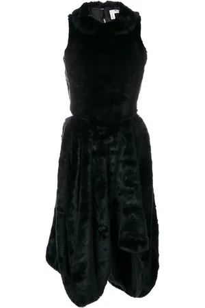 Comme des Garçons 2000s faux-fur cutout dress
