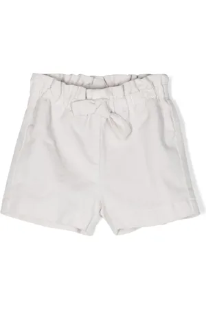 Il gufo Drawstring ribbed shorts