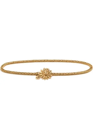 CHANEL 1990-2000s lion charm chain belt