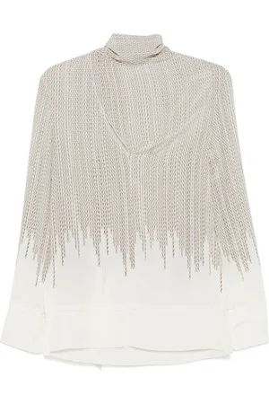 Victoria Beckham Chain-link print blouse