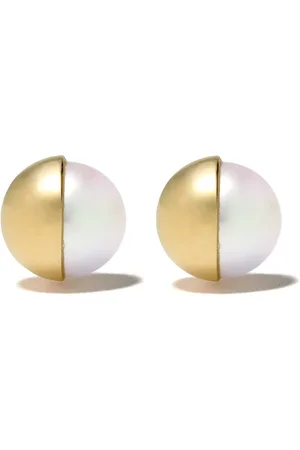 Tasaki 18kt yellow Arlequin earrings