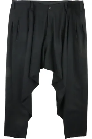 YOHJI YAMAMOTO Drop-crotch wool trousers