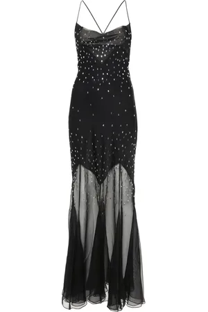Paco rabanne Crystal-embellished long dress