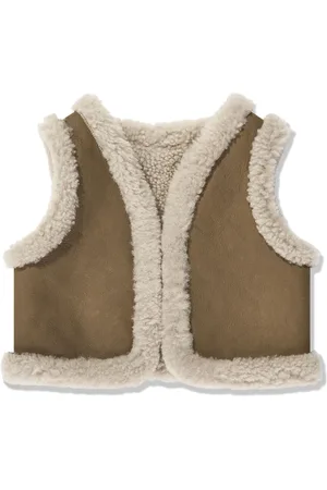 BONPOINT Reversible leather gilet