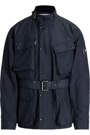 Ralph Lauren Band-collar belted jacket