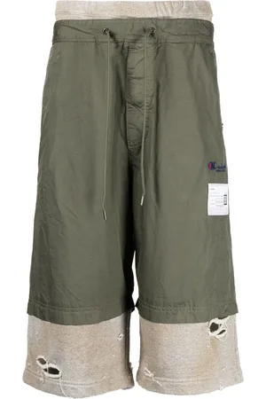 Maison Mihara Yasuhiro Layered drawstring shorts