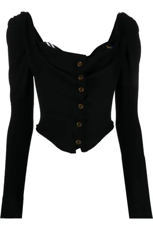 Vivienne Westwood Bear corset-style cropped cardigan