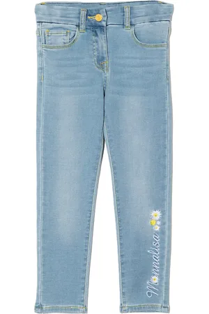 MONNALISA Tweety-rhinestone slim jeans
