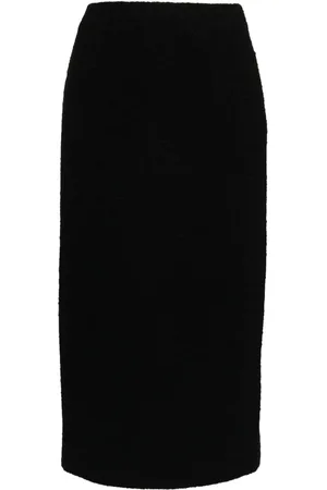 Alessandra Rich Boucl?? tweed midi skirt