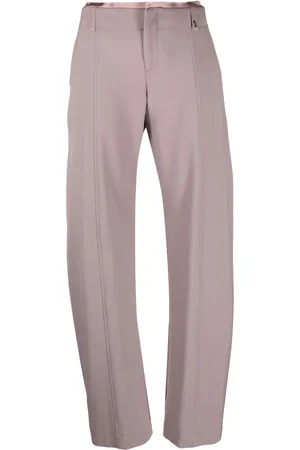 SSHEENA Layered-waistband straight-leg trousers