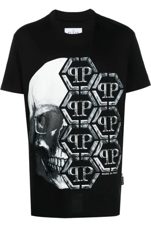 Philipp Plein Logo-print skull cotton T-shirt
