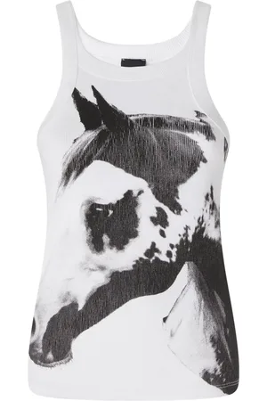 Pinko Horse-print tank top