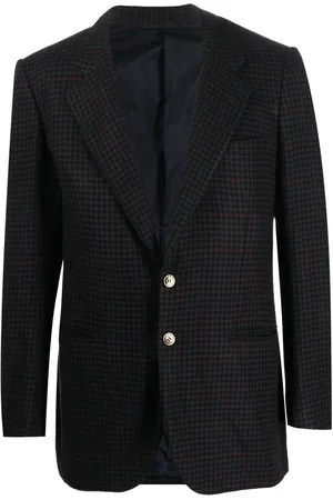 A.N.G.E.L.O. Vintage Cult 1990s houndstooth-print cashmere-wool blazer