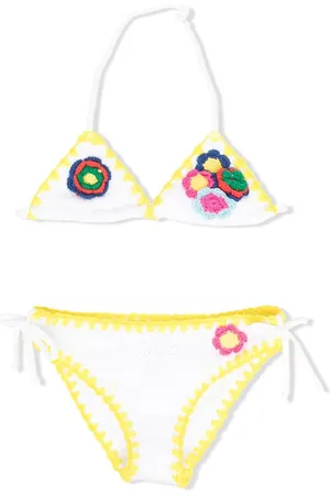 MC2 SAINT BARTH Holly floral-crochet bikini