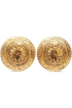 Saint Laurent 2000s engraved clip-on earrings