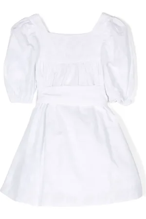 DOUUOD KIDS Bow fastening dress