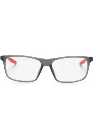 Nike Two-tone rectangle-frame glasses