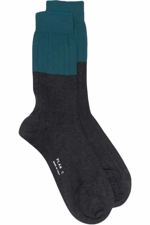 Plan C Ribbed cotton socks