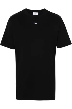 OFF-WHITE Logo-embroidered cotton T-shirt
