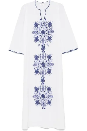 Antik Batik Vahani-embroidered midi dress