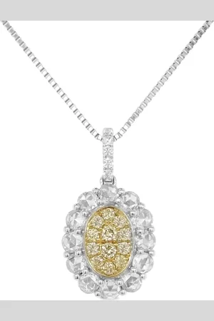HYT Jewelry 18kt gold and platinum diamond necklace