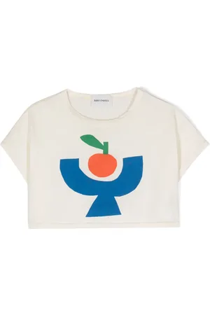 Bobo Choses Tomato Plate cropped T-shirt