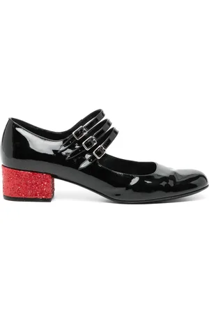 Saint Laurent Triple-strap Mary Jane pumps