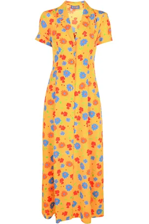LHD Floral print full-length dress