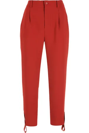 Gloria Coelho Draped strap crop trousers