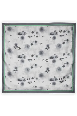 Giorgio Armani Logo-print silk foulard scarf