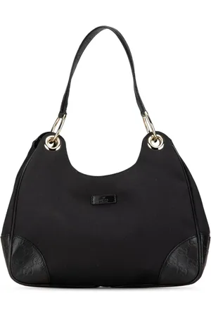 Gucci 2000-2015 Guccissima Trimmed Canvas Colbert shoulder bag