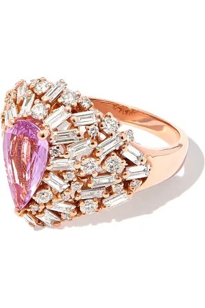 Suzanne Kalan 18kt rose gold sapphire and diamond ring