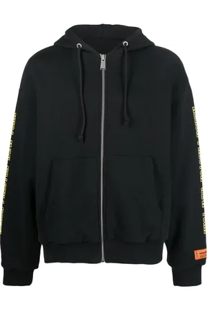 Heron Preston Zip-up logo-print hoodie