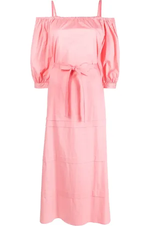 PESERICO SIGN Pleat-detail belted maxi dress