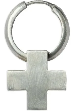 PARTS OF FOUR Cross-charm hoop earring