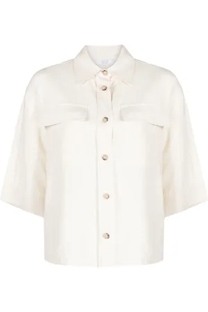 PESERICO SIGN Short-sleeved linen shirt