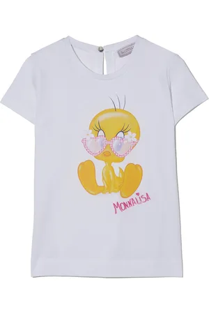 MONNALISA Tweety-print cotton T-shirt