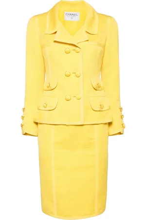 CHANEL 2000s double-breasted skirt suit
