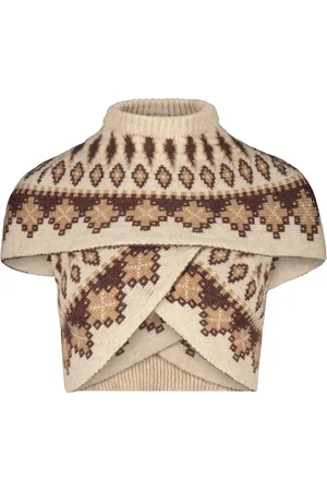 PAOLINA RUSSO Virgin wool-blend top