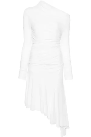 Serafini Asymmetric off-shoulder dress