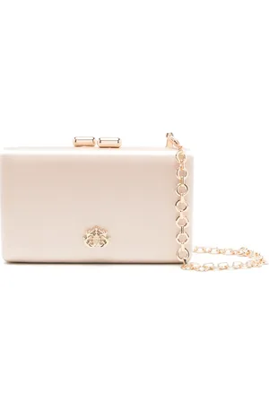 Isla Ibiza Eva logo-plaque clutch bag