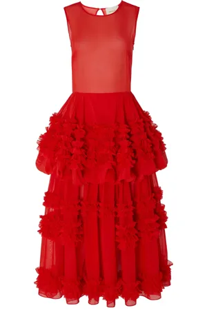 Molly Goddard Dolores ruffled tiered dress