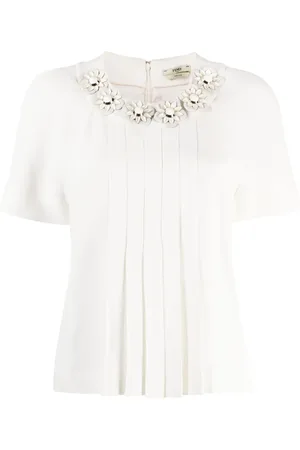 Fendi 2010s floral appliqu?? short-sleeved top