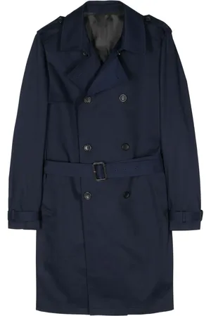 REVERES 1949 Gabardine-weave double-breasted coat