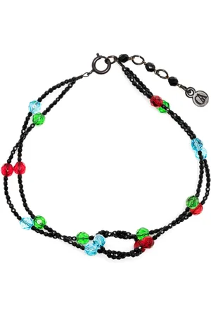 Giorgio Armani Bead-embellished twisted-band necklace