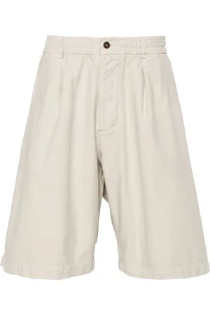 Universal Works Pleated Track cotton shorts
