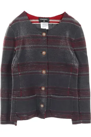 CHANEL 1986-1988 striped cashmere jacket