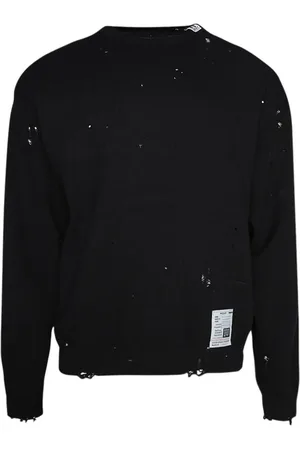 Maison Mihara Yasuhiro Distressed knit pullover